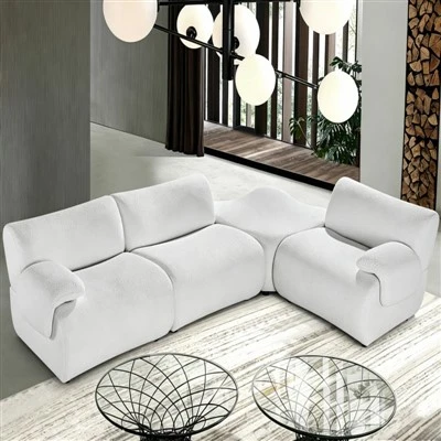Modern L-formad modulsoffa